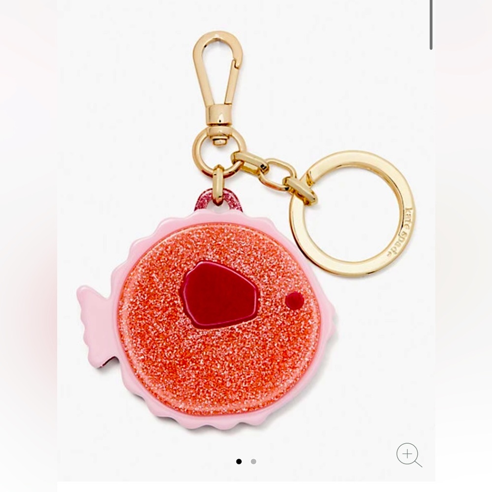 NWT Kate Spade Puffy Fish Key Fob